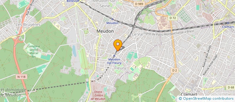 localisation de l'entreprise MARCOMSPYS à MEUDON