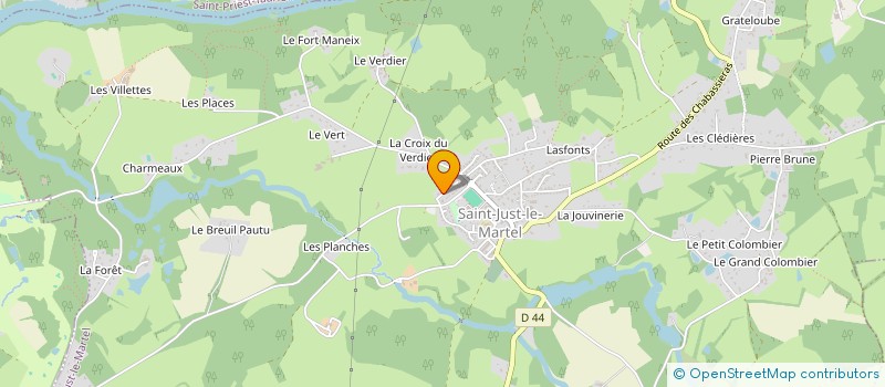 localisation de l'entreprise MARCOMULTISERVICES à SAINT-JUST-LE-MARTEL