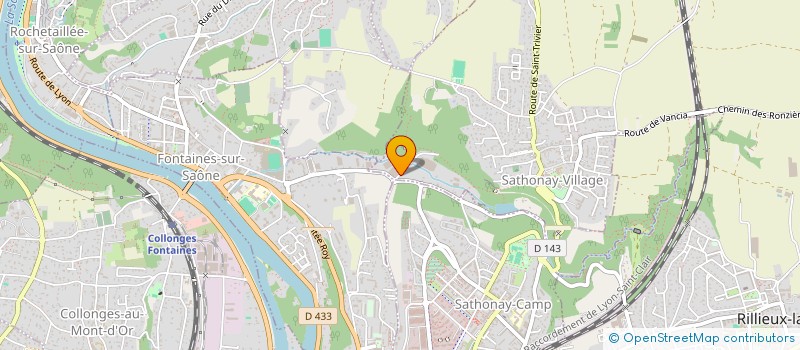 localisation de l'entreprise MARCON FLEURS SARL  SATHONAY-VILLAGE