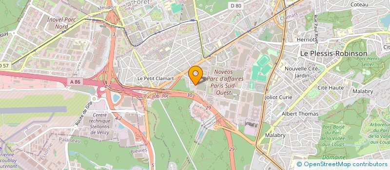 localisation de l'entreprise MARCONI 10 à CLAMART