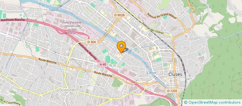 localisation de l'entreprise MARCOPHILIE 74 à CLUSES