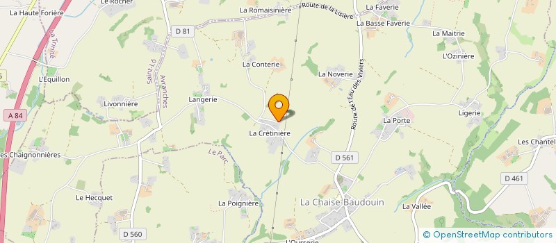 localisation de l'entreprise MARCOTI MARECHALERIE  LA CHAISE-BAUDOUIN