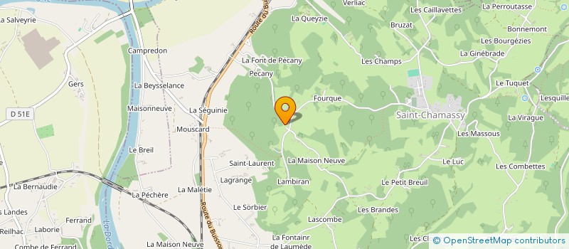 localisation de l'entreprise MARCOTTE ET MERLON à SAINT-CYPRIEN