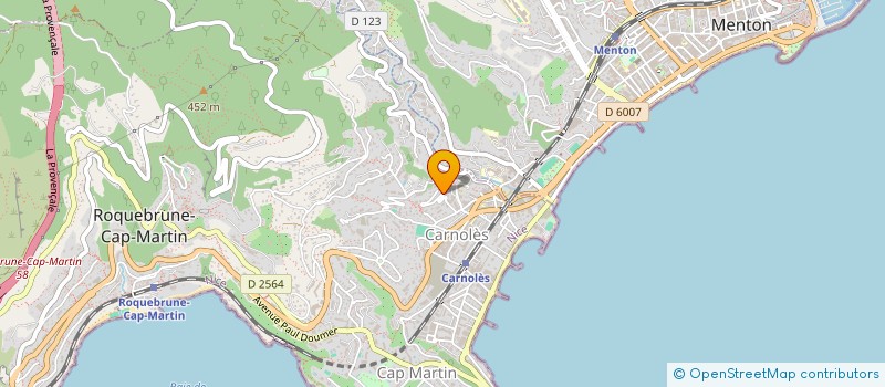 localisation de l'entreprise MARCOU à ROQUEBRUNE-CAP-MARTIN