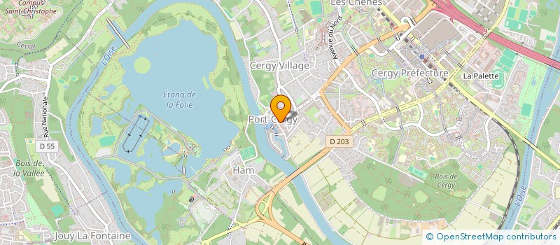 localisation de l'entreprise MARCOU ERIC  CERGY