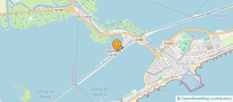localisation de l'entreprise MARCOU-SECURITE-PRIVEE (MSP) à PALAVAS-LES-FLOTS