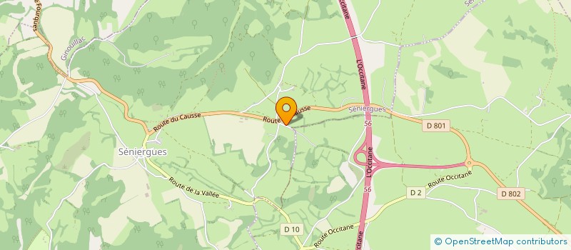 localisation de l'entreprise MARCOULY CONSTRUCTIONS  SENIERGUES