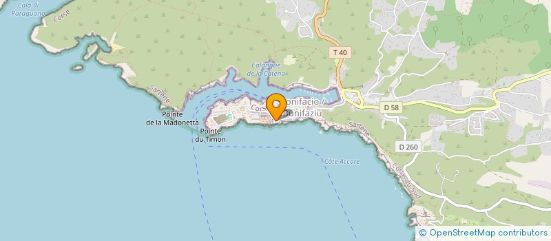 localisation de l'entreprise MARCOVICI LANTIERI à BONIFACIO