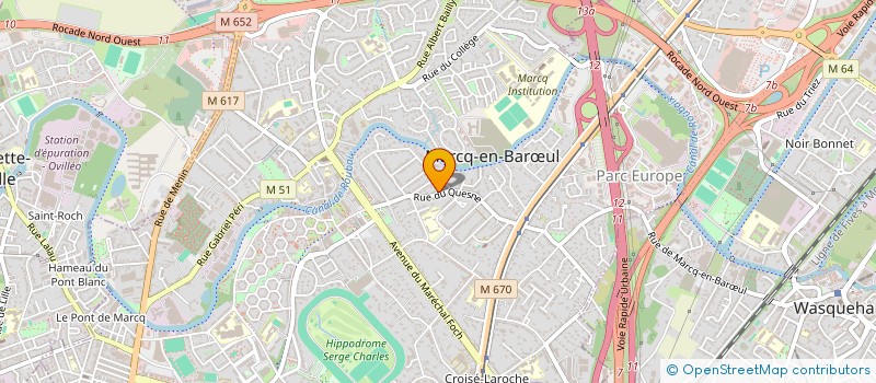 localisation de l'entreprise MARCQ ENTR'AIDE ET PARTAGE à MARCQ-EN-BARŒUL