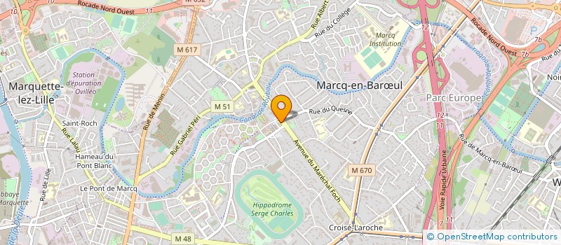 localisation de l'entreprise MARCQ ENTRAIDE ET PARTAGE à MARCQ-EN-BARŒUL