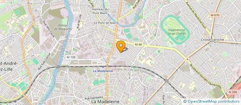 localisation de l'entreprise MARCQ FUTSAL à MARCQ-EN-BARŒUL