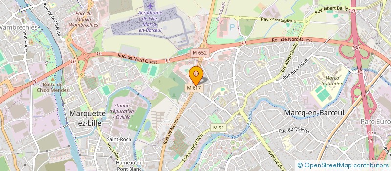 localisation de l'entreprise MARCQ GYM VOLONTAIRE à MARCQ-EN-BARŒUL