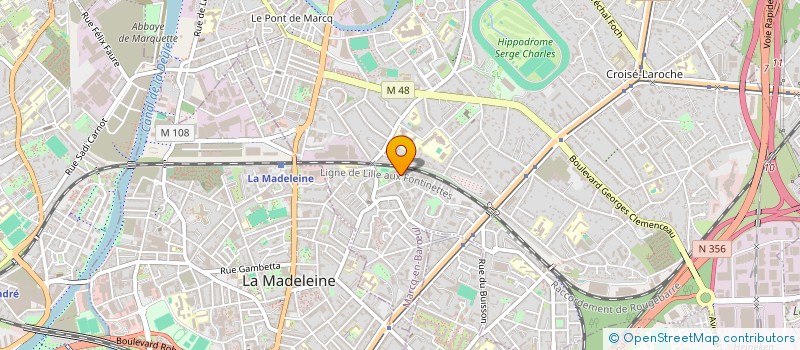 localisation de l'entreprise MARCQ HANDBALL à MARCQ-EN-BARŒUL