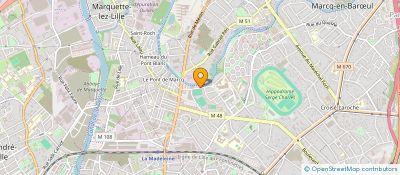 localisation de l'entreprise MARCQ MULTISERVICES A LA PERSONNE à MARCQ-EN-BARŒUL
