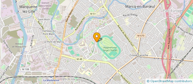 localisation de l'entreprise MARCQ NATATION à MARCQ-EN-BARŒUL