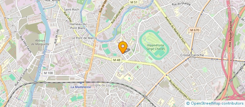 localisation de l'entreprise MARCQ RANDO à MARCQ-EN-BARŒUL