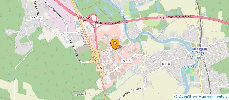 localisation de l'entreprise MARCQ ROUTES INGENIERIE à AUXERRE