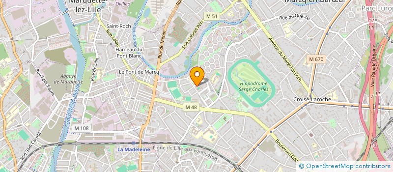 localisation de l'entreprise MARCQ SPORT à MARCQ-EN-BARŒUL