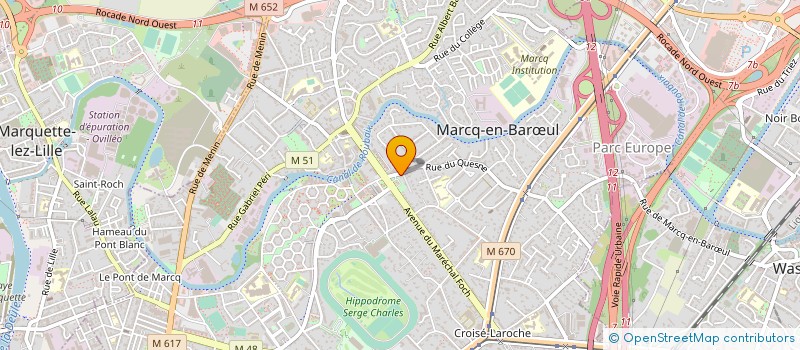 localisation de l'entreprise MARCQ TIERS MONDE à MARCQ-EN-BARŒUL