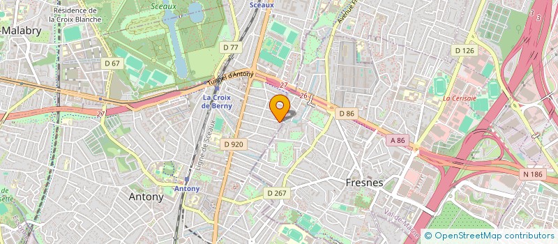 localisation de l'entreprise MARE AUX ETOILES à ANTONY