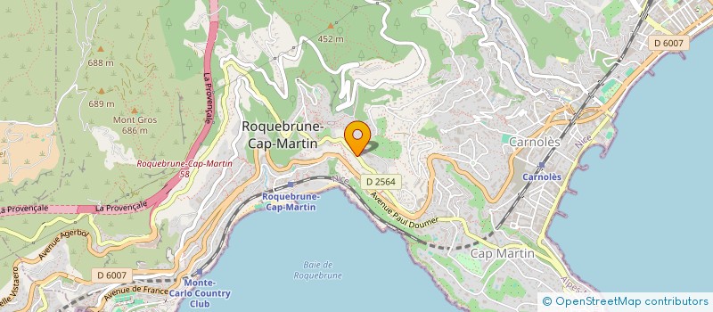 localisation de l'entreprise MARE INVESTMENTS à ROQUEBRUNE-CAP-MARTIN