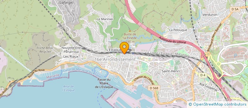 localisation de l'entreprise MARE LUNA à MARSEILLE