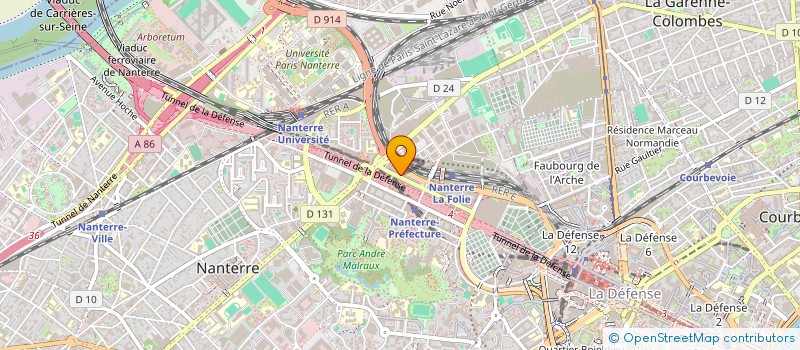 localisation de l'entreprise MARE RUBIS TOURS  NANTERRE