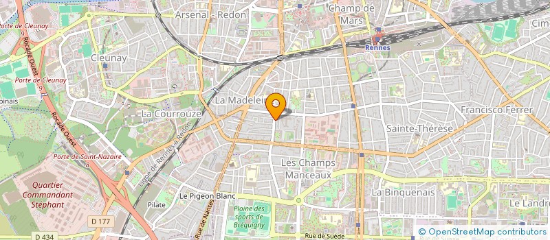 localisation de l'entreprise MAREB à RENNES