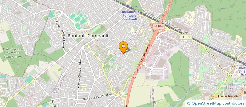 localisation de l'entreprise MARECHAL BRUNE  PONTAULT-COMBAULT