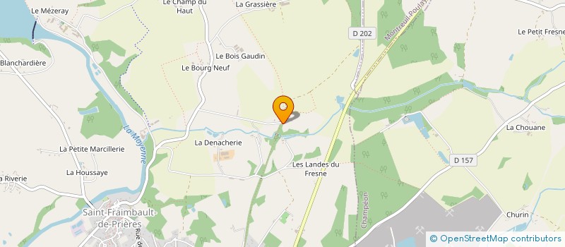 localisation de l'entreprise MARECHAL CHRISTIAN  SAINT-FRAIMBAULT-DE-PRIERES