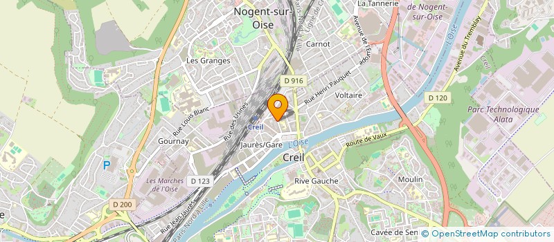 localisation de l'entreprise MARECHAL DE LATTRE DE TASSIGNY  CREIL