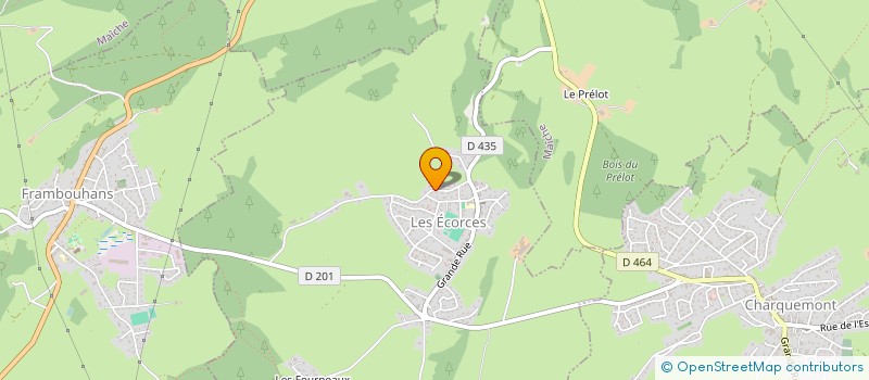 localisation de l'entreprise MARECHAL-FEUVRIER  LES ECORCES