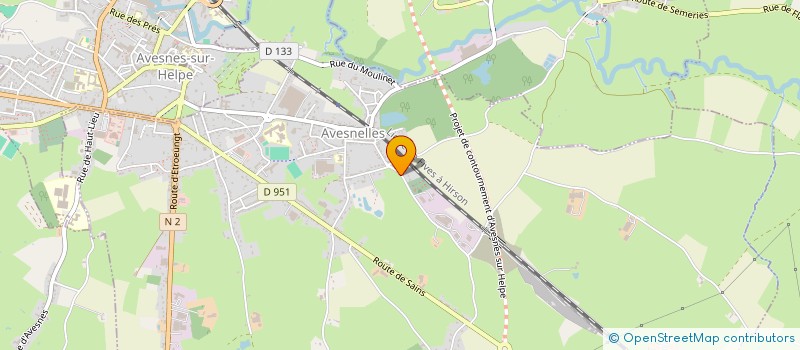 localisation de l'entreprise MARECHAL T P N  AVESNELLES