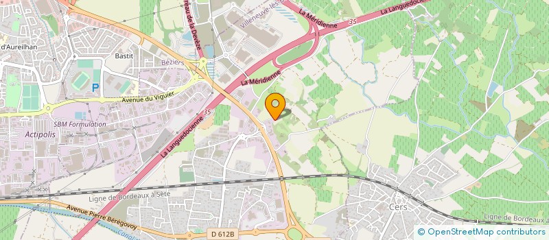 localisation de l'entreprise MARECHAL TRANS TP à VILLENEUVE-LES-BEZIERS