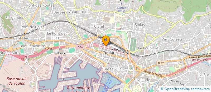 localisation de l'entreprise MARECHAL VAUBAN  TOULON