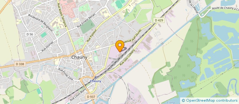 localisation de l'entreprise MARECHALLE PESAGE METROLOGIE à CHAUNY