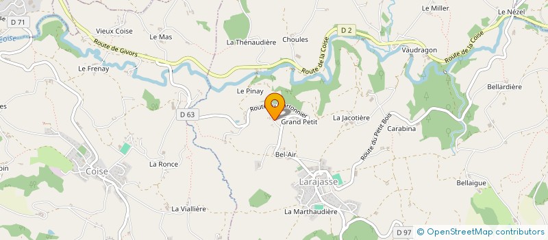 localisation de l'entreprise MARECHALLERIE SCHMIDT à LARAJASSE