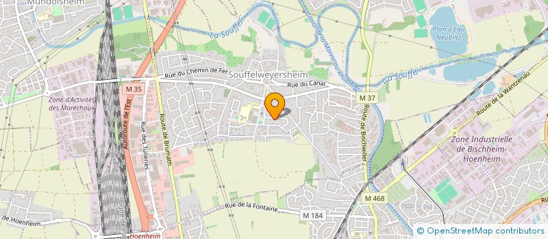 localisation de l'entreprise MARECHAR  SOUFFELWEYERSHEIM