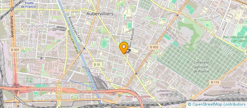 localisation de l'entreprise MARECLE DISTRIBUTION  AUBERVILLIERS