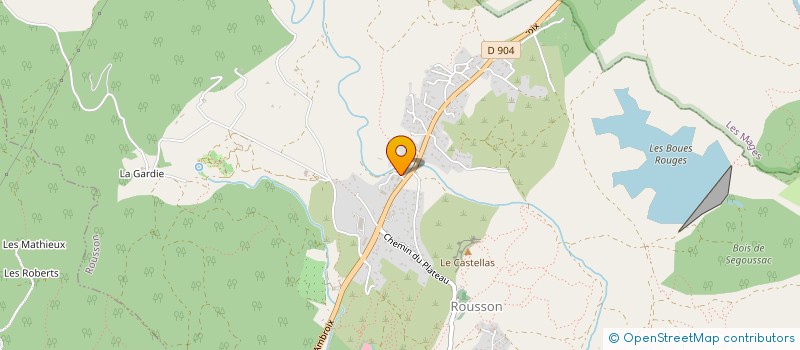 localisation de l'entreprise MAREE CEVENOLE  ROUSSON