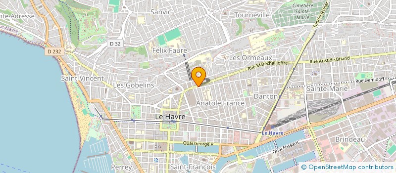 localisation de l'entreprise MAREE DE FRANCE à LE HAVRE
