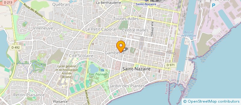 localisation de l'entreprise MAREE DISTRIBUTION à SAINT-NAZAIRE