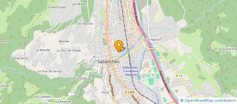 localisation de l'entreprise MAREE GLACE à SALLANCHES