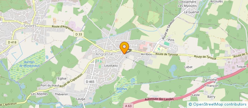 localisation de l'entreprise MAREE HAUTE  ANGRESSE