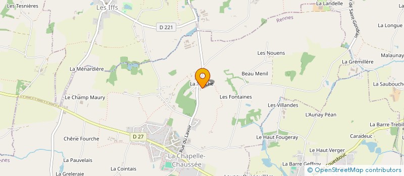 localisation de l'entreprise MAREE HAUTE  LA CHAPELLE-CHAUSSEE