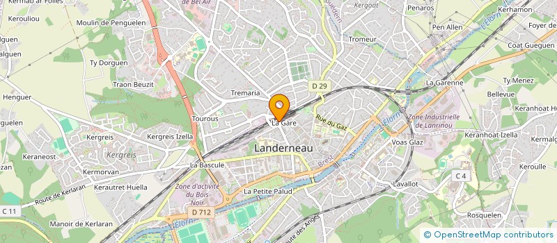 localisation de l'entreprise MAREE MAUVE à LANDERNEAU