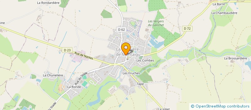 localisation de l'entreprise MAREE PRIMEURS ET ALIMENTATION à LA BOISSIERE-DE-MONTAIGU