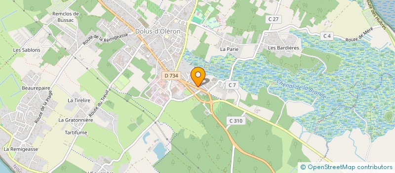 localisation de l'entreprise MAREES DE LECTURES  DOLUS-D'OLERON