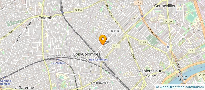 localisation de l'entreprise MAREL CONTACT & CO à BOIS-COLOMBES