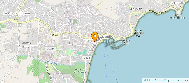 localisation de l'entreprise MARELI à LE LAVANDOU